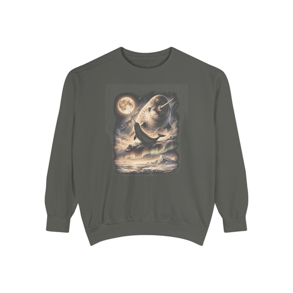 Narwhal Moon Howler Crewneck Sweatshirt