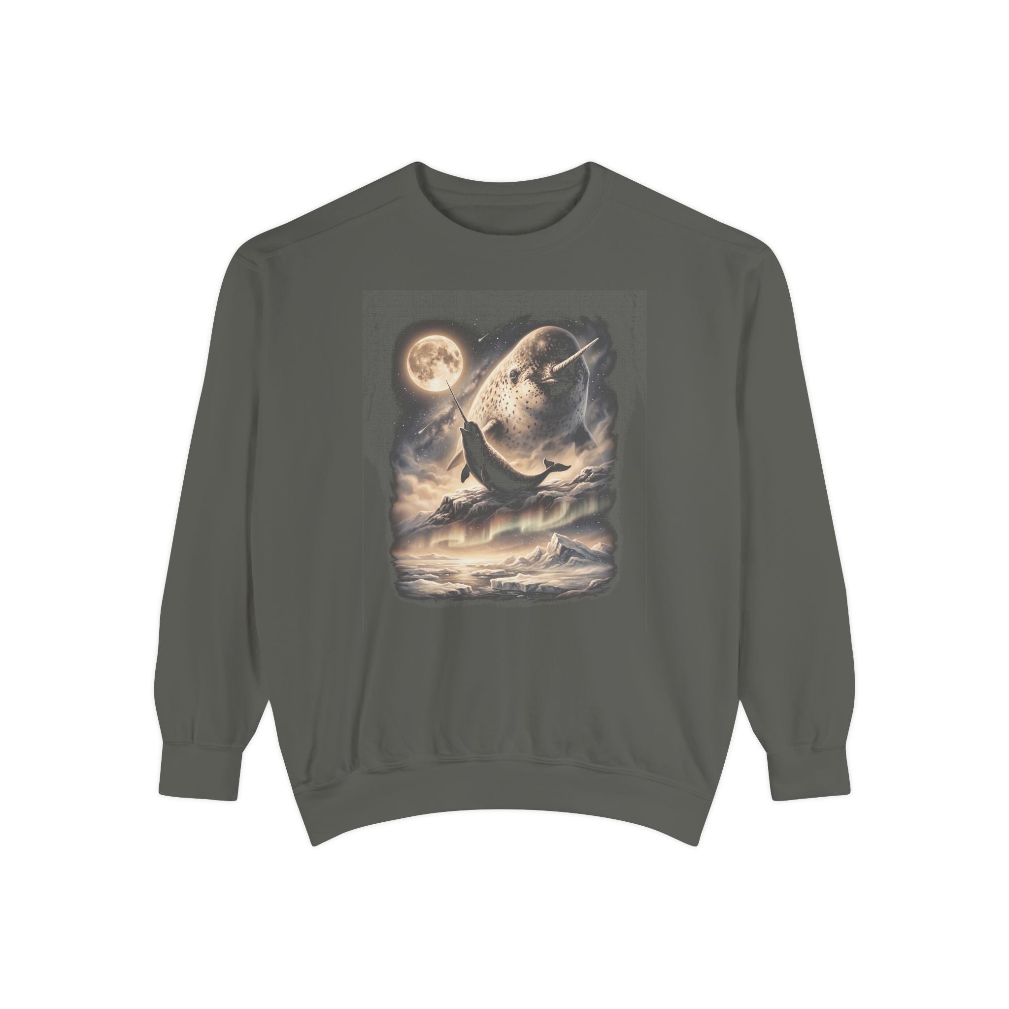 Narwhal Moon Howler Crewneck Sweatshirt