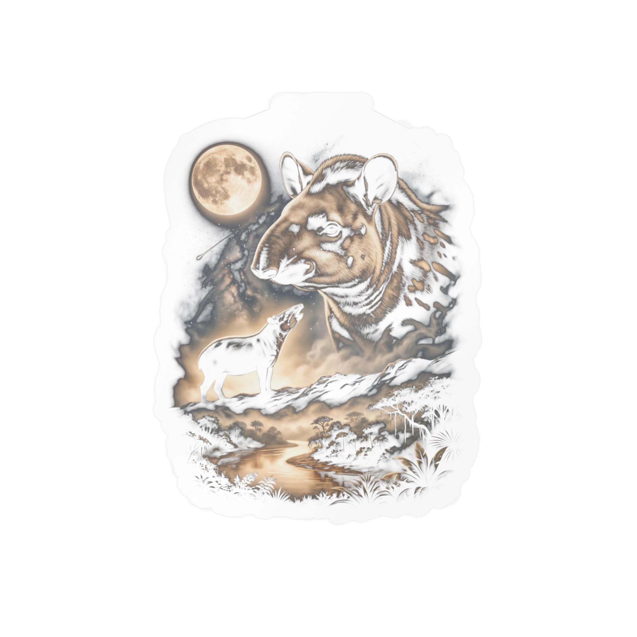 Moon Howlers: Tapir Sticker