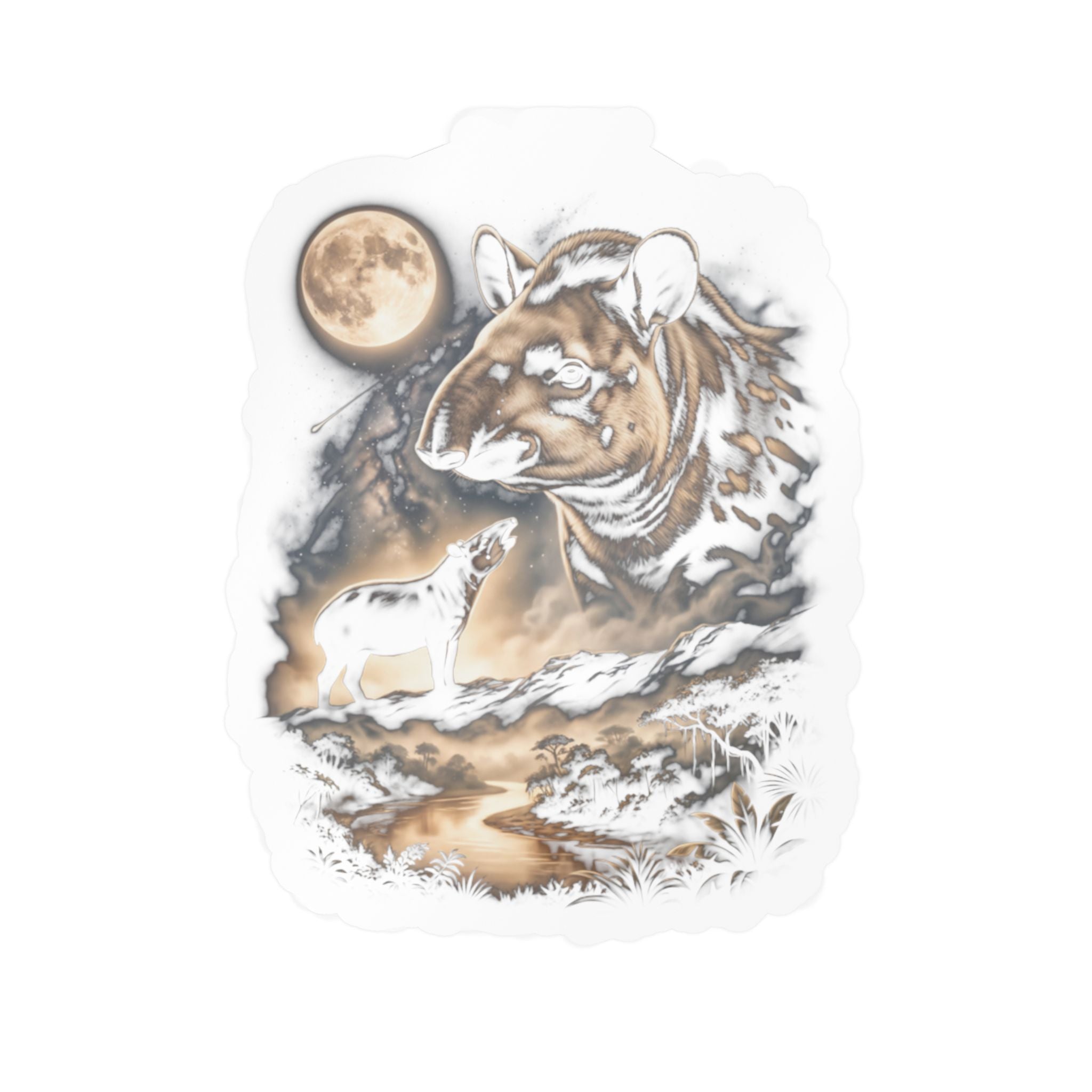 Moon Howlers: Tapir Sticker